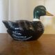 Vintage michel caugant duck-shaped ceramic terrine, france