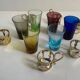 Set of 6 coffee/tea cups with removable stand.