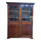 Library - English mahogany display cabinet