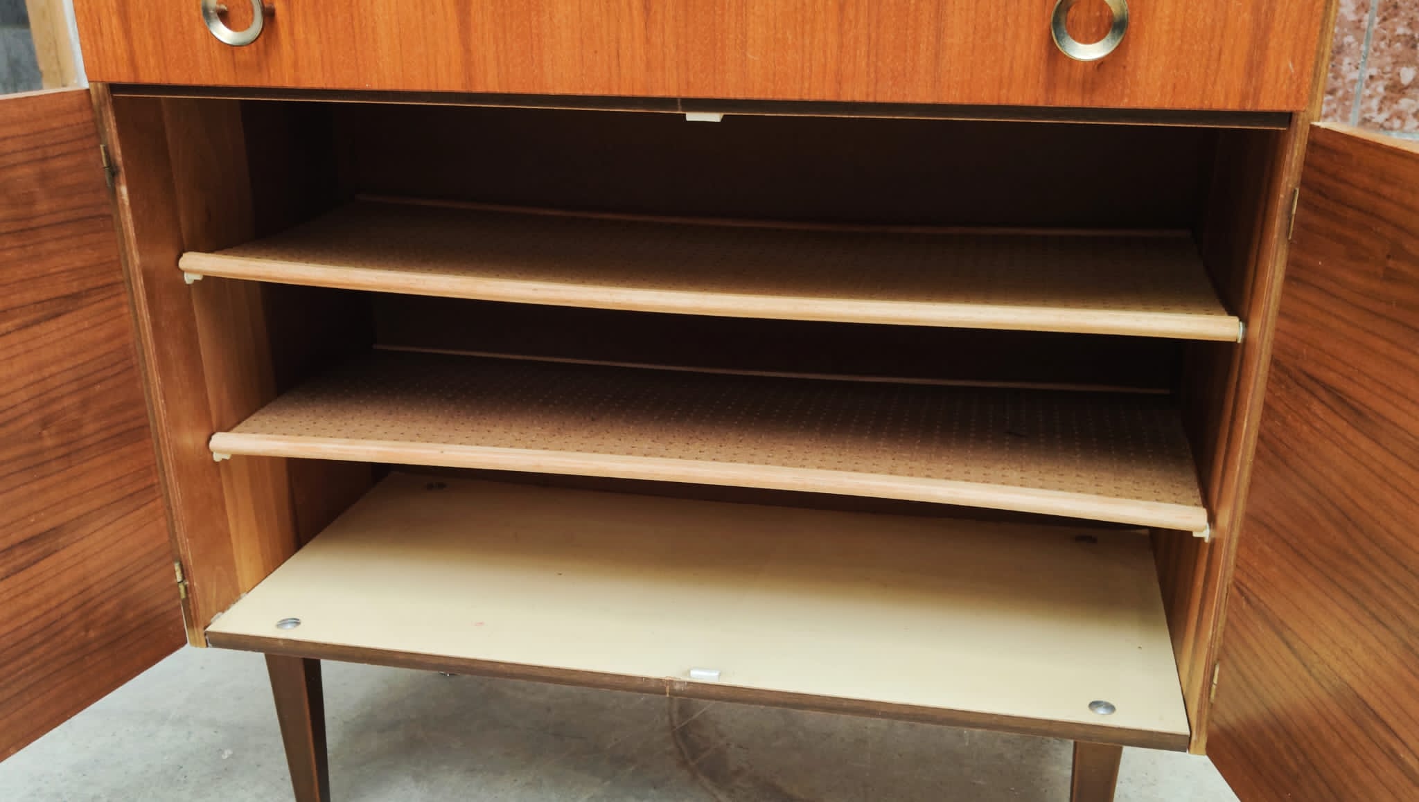 Mid century shoe cabinet | vintage - sidetable
