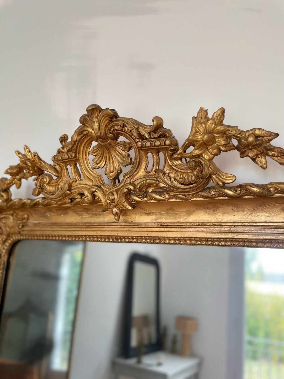 Very large mirror Louis Philippe 178x 104 cm