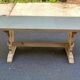 Renovated monastery farmhouse table in pine wood, 180cm, 20th century.