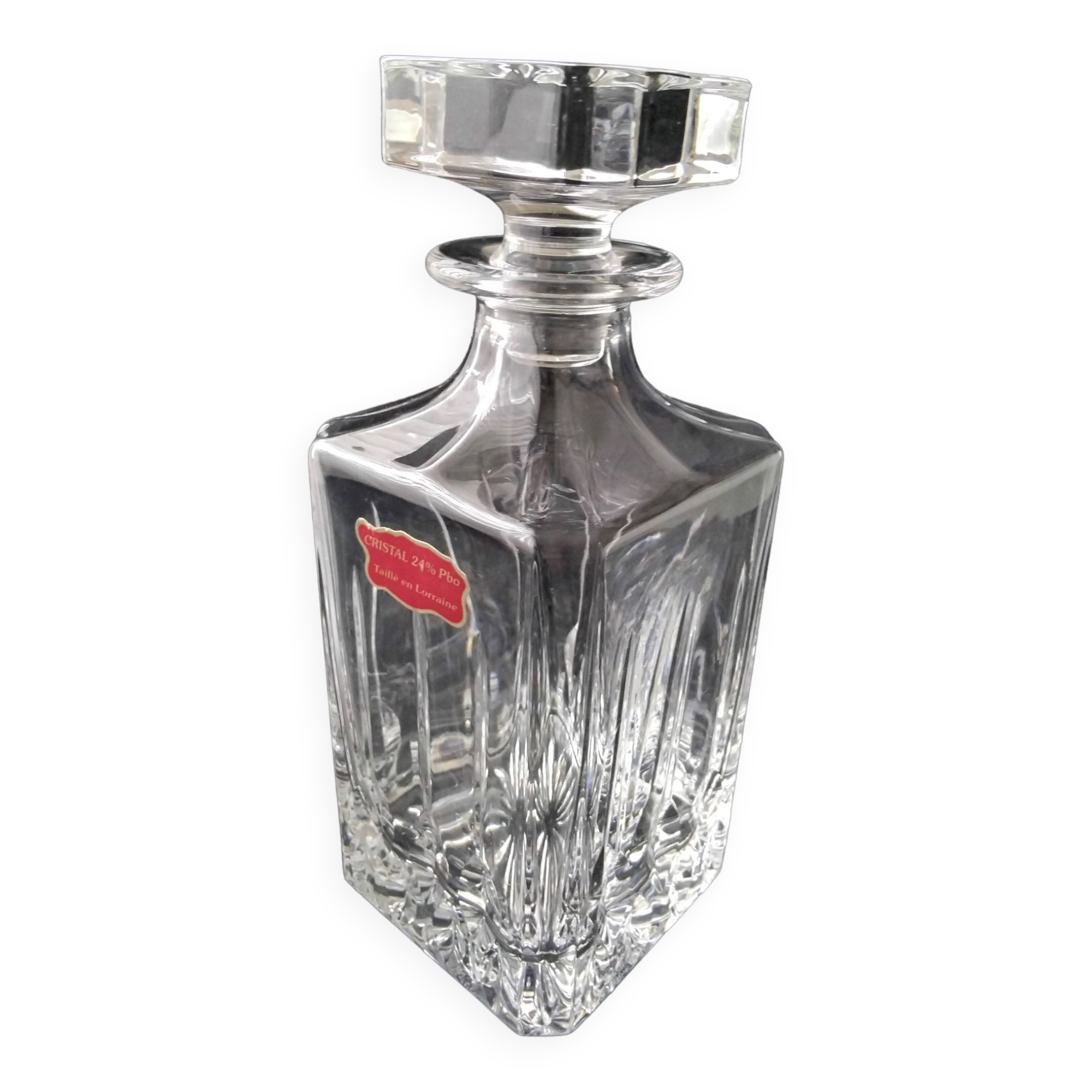 Lorraine crystal whiskey decanter