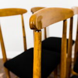 Set of 6 restored chairs by Bernard Malendowicz 1960s