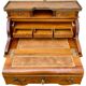 Secrétaire bureau à cylindre de style Louis XV, 6 tiroirs