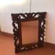 Old mirror carved wooden frame