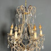Italian pearl and crystal chandelier