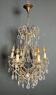 Italian pearl and crystal chandelier