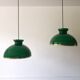 Green opaline pendant light