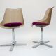 Couple de chaises tulipe en plexiglas