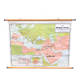 The arabic world pull down chart, 1960s