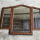 Art Deco wall triptych mirror - marquetry - early 20th century