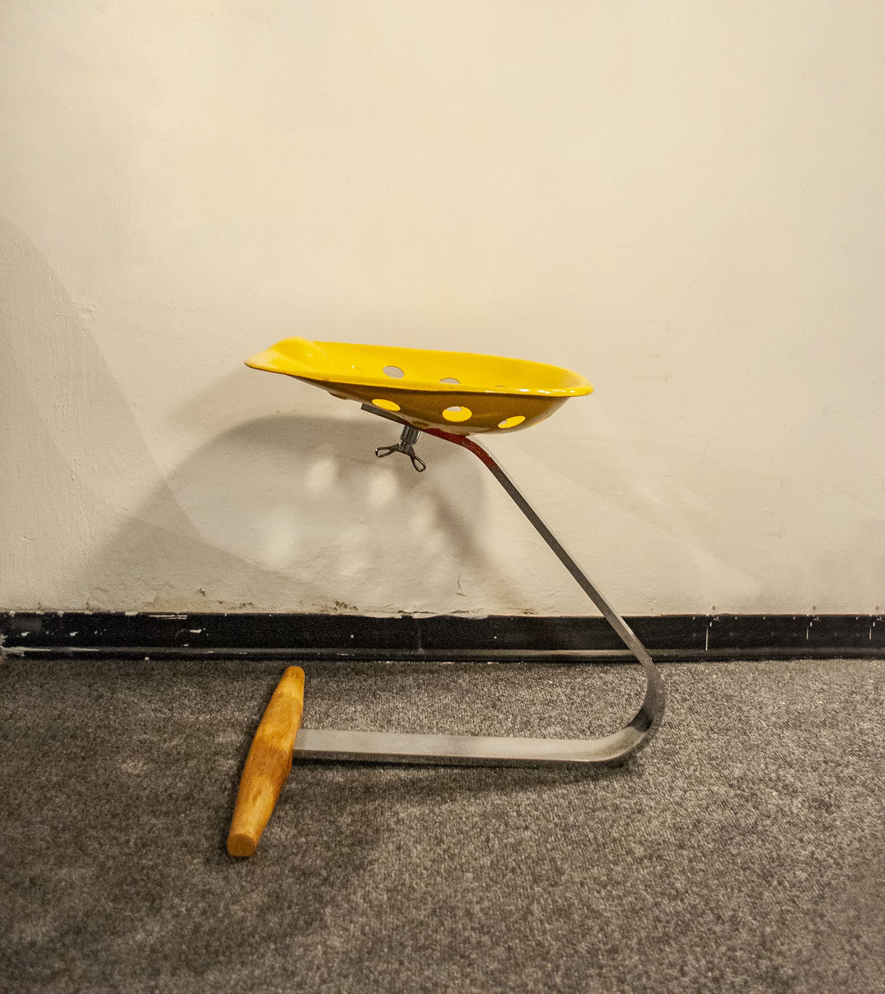 Pair of Mezzadro stools by Achille Castiglioni for Zanotta Italia 1950s
