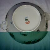 Old dish Chapus Frères Limoges France art deco bird décor Jane Aber Algiers