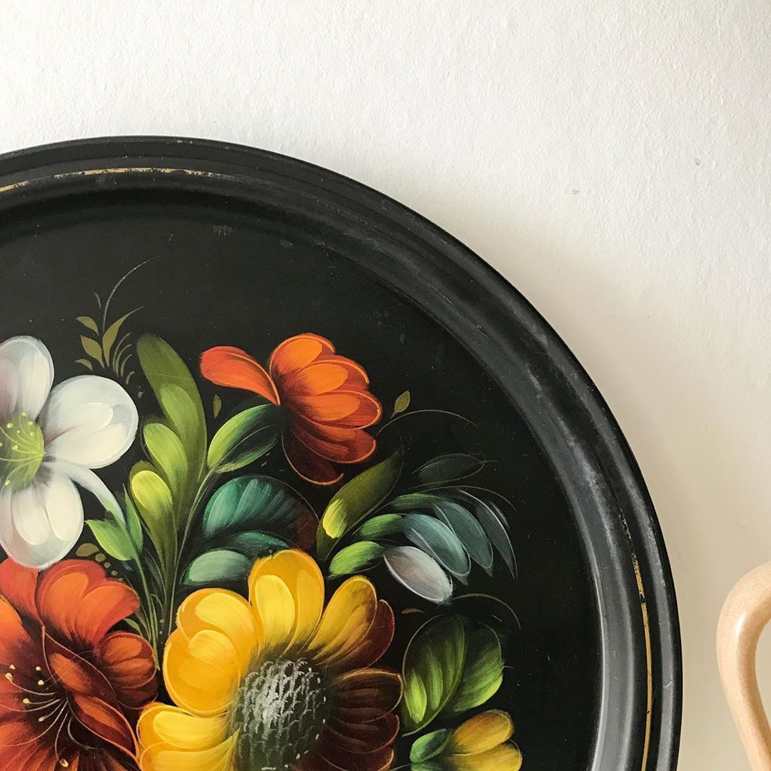 Russian metal tray 70s