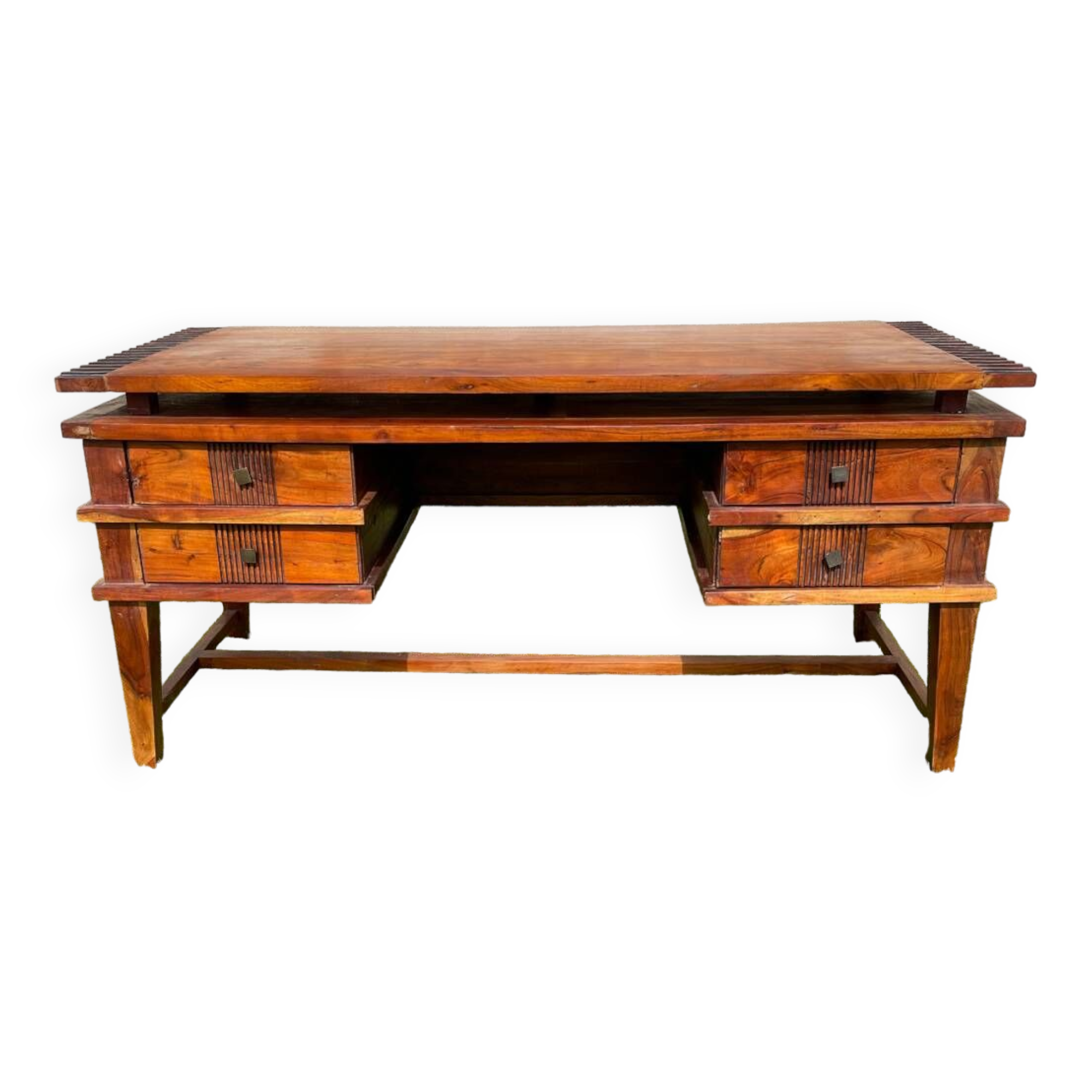 Vintage exotic wood desk 80/90