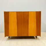 Vintage cabinet with sliding doors