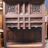 Dresser unit with two bodies in neo-Gothic style.
