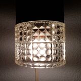 Chrome wandamp design applique with Philips 60s shadow glass