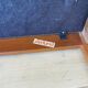 Pair of Dyrlund leather footrest 60s leather