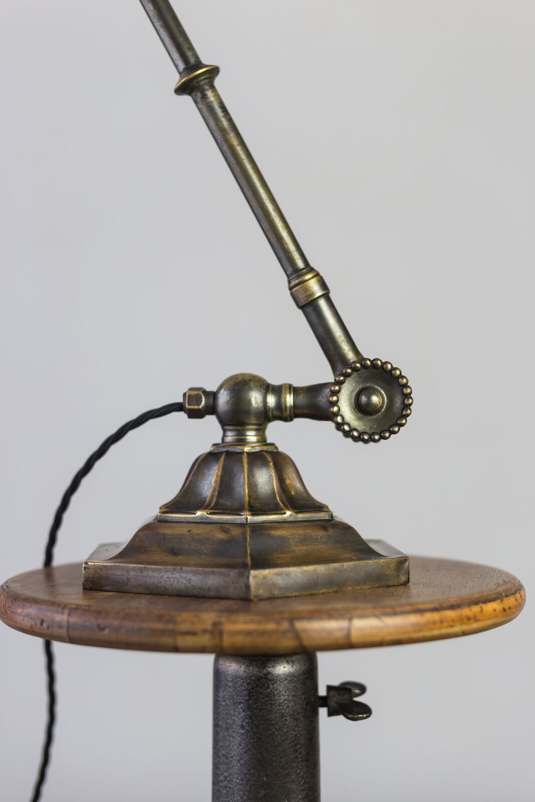 Dugdills brass banker lamp. c. 1920