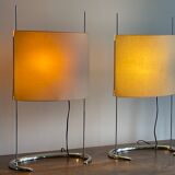 Pair of large "Gala" lamps by Paolo Rizzato, 1970s