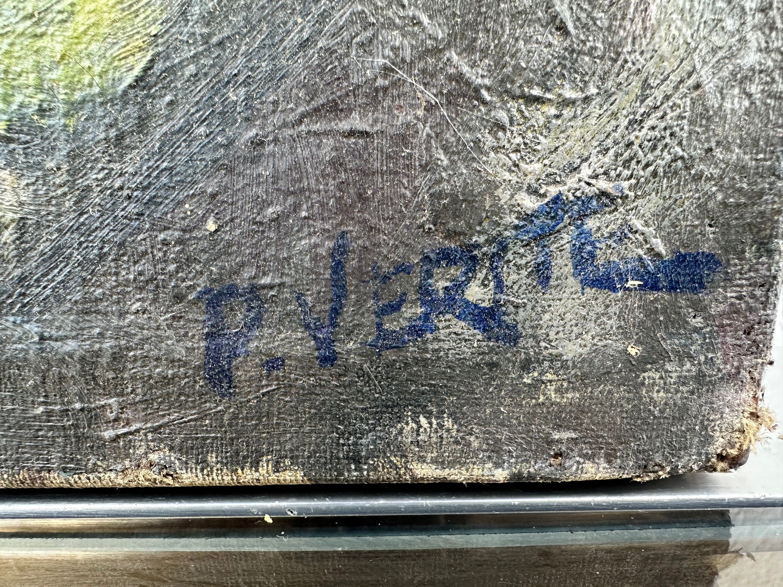 The Parade by Pierre Vérité, oil on canvas