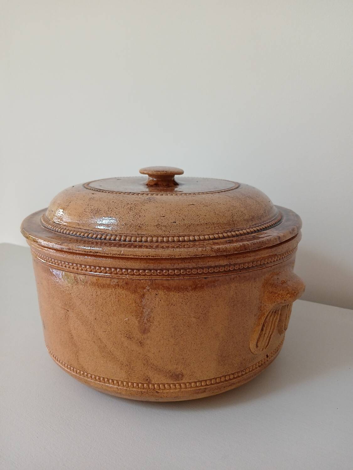 Vegetable salad bowl terracotta pottery