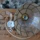 Hanging in mother-of-pearl and brass
