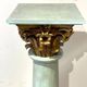 Superb patinated wooden column with Corinthian capital, late 18th to early 19th century.