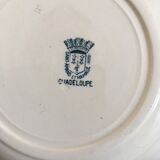 2 hollow plates earthenware st Amand model Guadeloupe