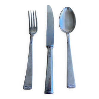 Lot of silver cutlery from the 1930s