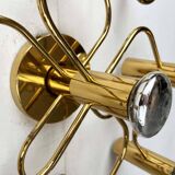 Vintage German wall lamp Hollywood Regency by Gaetano Sciolari for Leola, 1970s.