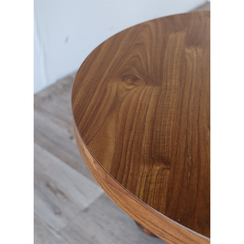 Brutalist tripod coffee table in oak 1940