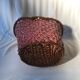 Old Deco Basket in Braided Wicker - Red Scoubidou - Anse Vintage
