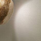 Small ceramic hanging lamp, by Danish Axel Larsen for his own company Axella,stamped inside the lamp