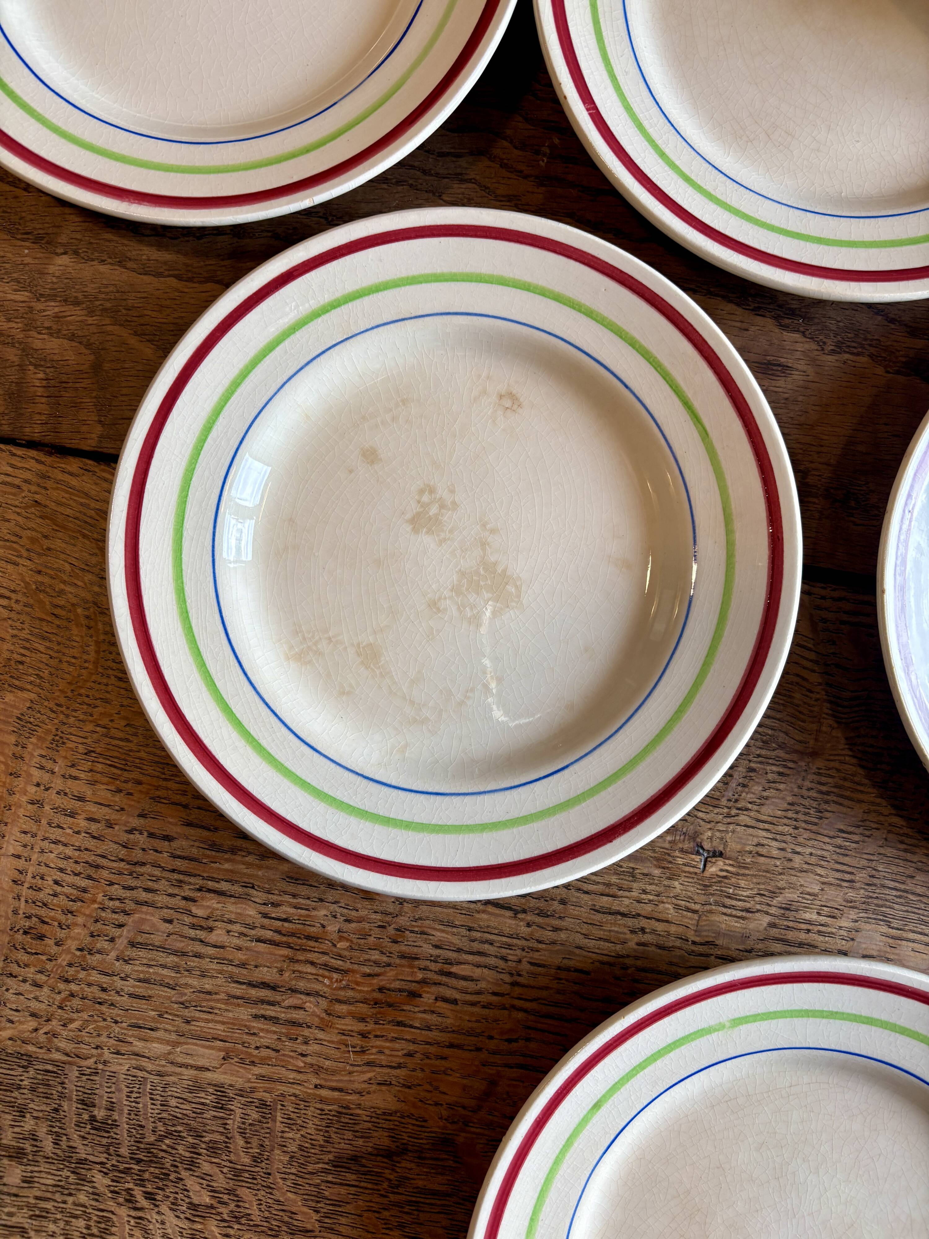 Set of 8 vintage dessert plates - Gilles de Gien