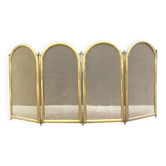 1950s brass fireplace screen