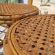 Tables d'appoint vintage en bambou et rotin