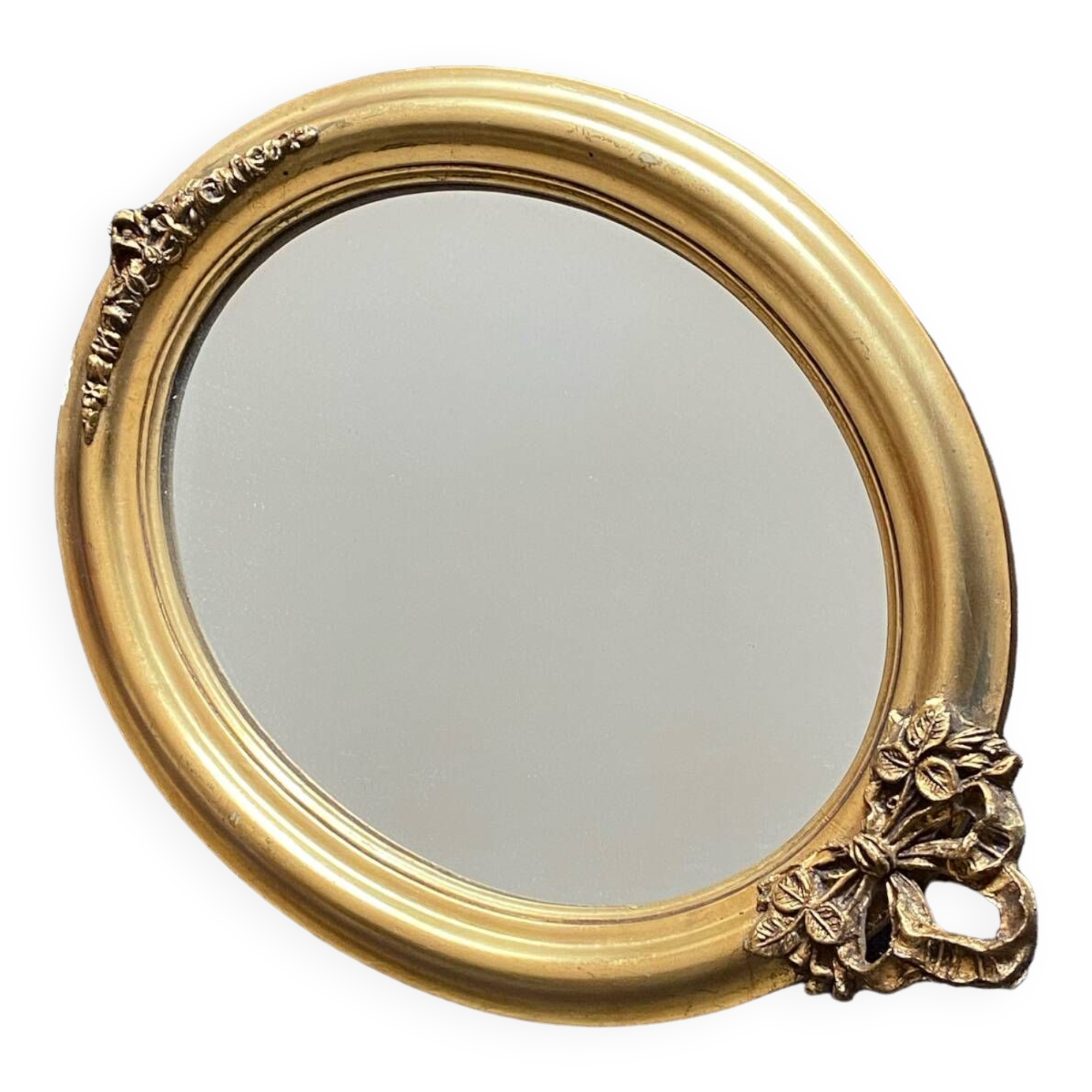 Old golden mirror
