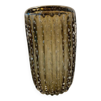 Handmade multicolors murano glass vase