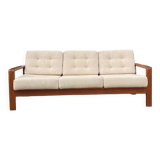 Scandinavian teak and wool sofa, Danish design 60s