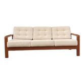 Canapé scandinave en teck et laine, design danois années 60