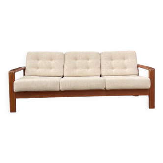 Canapé scandinave en teck et laine, design danois années 60