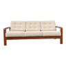 Scandinavian teak and wool sofa, Danish design 60s