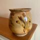Antique glazed terracotta pot from the 19th century.