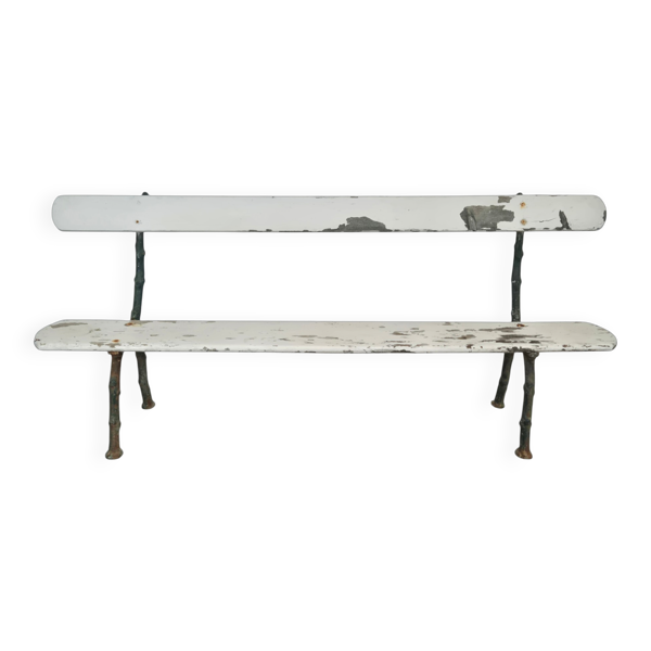 Banc de jardin en fonte modèle branche d'arbre
