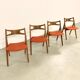 Hans Wegner Dining Chairs by Carl Hansen, 1960s
