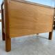 Antique solid elm chest of drawers, French design from the 60s, Maison Regain vintage