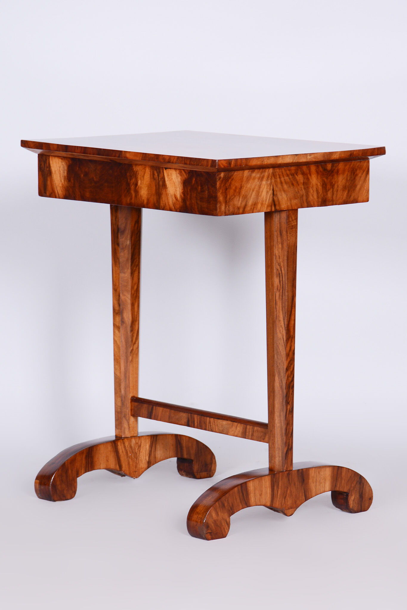 Biedermeier side table, restored, walnut, austria, 1820s